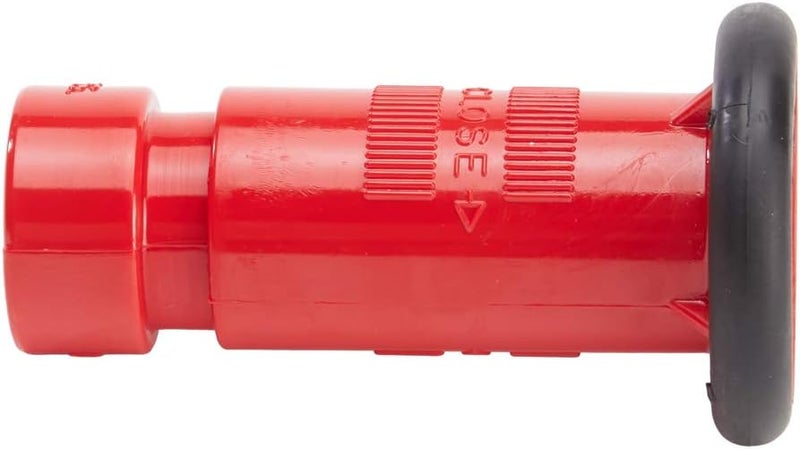FireHoseDirect Plastic Red Garden Hose Nozzle (GHT) - Image 1